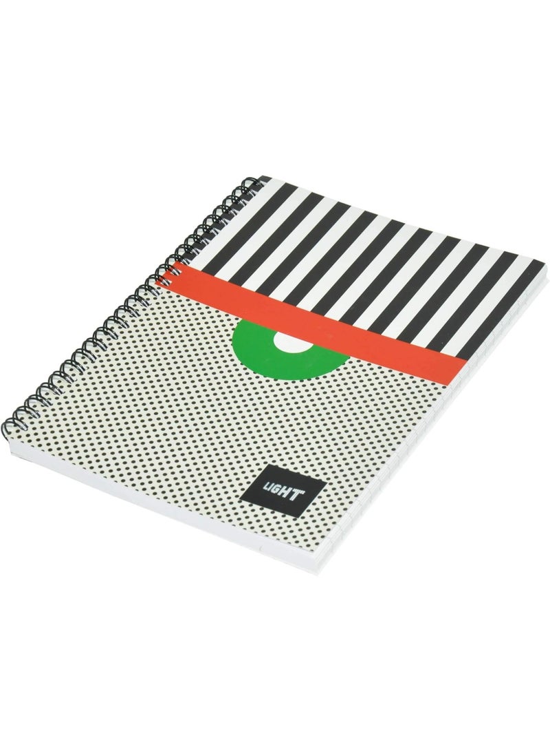 FIS Light 10-Piece Spiral Soft Cover Notebook Single RuLED (100 Sheet) A5 Size - LINBA51709S - Image 3